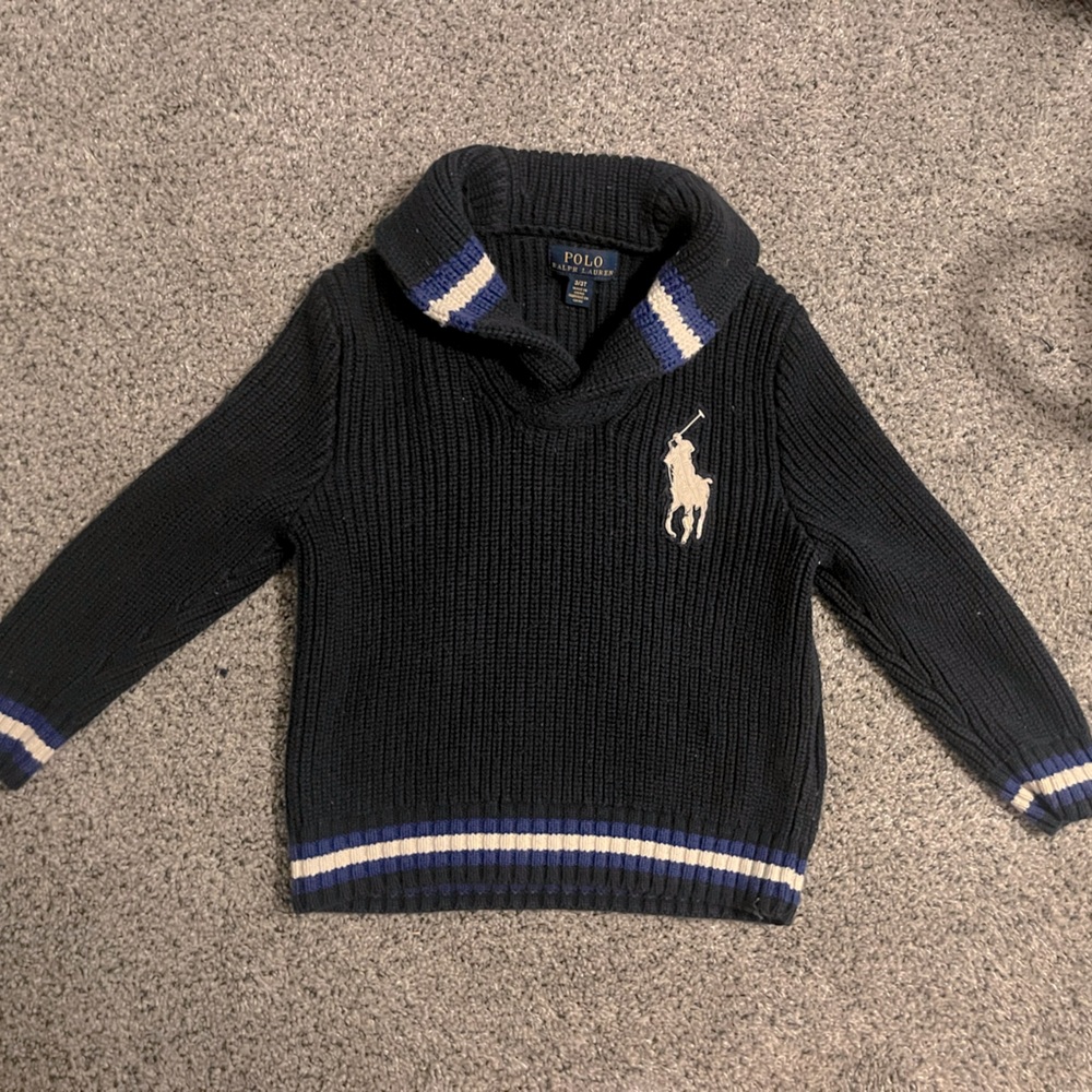 Ralph Lauren knit Navy and White Jumper